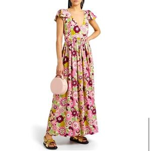 Dodo Bar Or “Jenny” Bold Multicolor Floral Maxi Dress - Size Small 2 4 6
